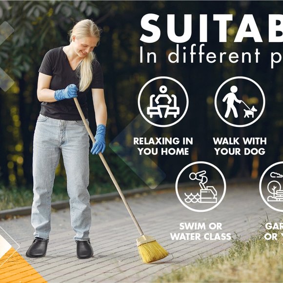 JEFFRICO Clog Comfort Womens' EVA Clogs Black - Picture 9 of 11